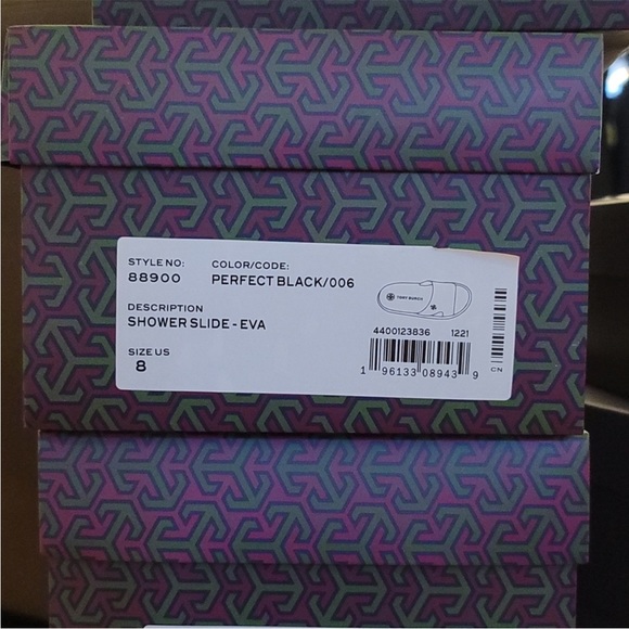 NWT Tory Burch Black Slides Size 8 and 9 - Picture 10 of 11